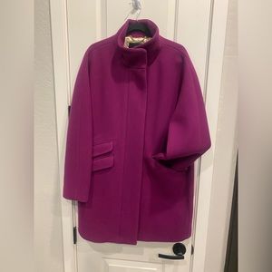 J Crew • Magenta Wool Coat